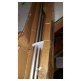 Decopolitan 1-Inch Urn Single Window Treatment Rod Set, 72 to 144-Inch, Antique Silver