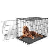 Carlson Pet Products Single Door Pet Crate, Black, Medium, 36"L