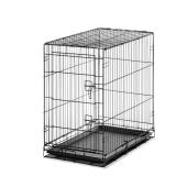 Carlson Pet Products Single Door Pet Crate, Black, Medium, 36"L