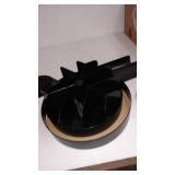 Mind Reader SNACKCAR Supreme Snack organizer, 14 x 14.5 Round, Black