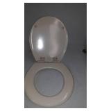 Mayfair 847SLOW 006 Kendall Slow-Close, Removable Enameled Wood Toilet Seat that will Never Loosen, 1 Pack Round - Premium Hinge, Bone