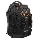 Kurgo Dog Carrier Backpack for Small Pets - Dogs & Cats TSA Airline Approved Cat Hiking or Travel Waterproof Bottom G-Train K9 Ruck Sack Red Black