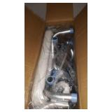 OasisSpace Heavy Duty Shower Chair with Back and Arms 300lb, Bathtub Chair with Handles - Free Assist Grab Bar - Medical Tool Free Shower Cutout Seat for Handicap, Disabled, Seniors & Elderly