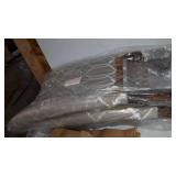 HomePop Parsons Upholstered Accent Dining Chair, Set of 2, Black Faux Leather