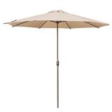 Abba Patio 11ft Patio Umbrella Outdoor Umbrella Patio Market Table Umbrella with Push Button Tilt and Crank for Garden, Lawn, Deck, Backyard & Pool, Beige