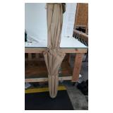 Patiassy 11 ft 3 Tiers Patio Umbrella with Heavy Duty 600D 250/Gsm Solution-Dyed Fabric Top, Push Button Tilt and Crank Outdoor Table Umbrellas with 8 Sturdy Ribs, Tan