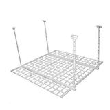HyLoft 00540 45-Inch by 45-Inch Overhead Storage System, Ceiling Mount Garage Organization Rack, White