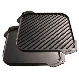 Lodge LSRG3 Cast Iron Single-Burner Reversible Grill/Griddle, 10.5-inch
