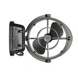Sirocco II Fan from Seekr by Caframo. 12V /24V DC. Gimbal Fan for Boat or RV. Black, One Size