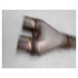 Exhaust Y Pipe 2.5" Inlet, A-KARCK 409 Stainless Steel 2.5" Outlet 10" Long Y Pipe Withstands High Temperatures