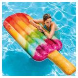 Intex Popsicle Inflatable Pool Float with Realistic Printing, 75" X 30"