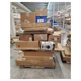 Miscellaneous Pallet: See pictures juicer, furniture, safety gates, Brother Ink, large mystery boxes