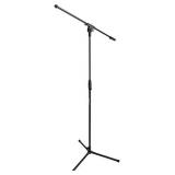 Amazon Basics Adjustable Boom Height Microphone Stand with Tripod Base, Up to 85.75 Inches - Black