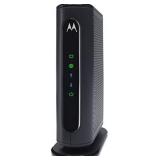 MOTOROLA 8x4 Cable Modem, Model MB7220, 343 Mbps DOCSIS 3.0, Certified by Comcast XFINITY, Time Warner Cable, Cox, BrightHouse, and More (No Wireless)