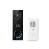 eufy Security, Wi-Fi Video Doorbell, HD 1080p-Grade, No Monthly Fee, Local Storage, Human Detection, Wireless Chime - Requires Existing Doorbell Wires and Installation Experience, 16-24 VAC, 30 VA