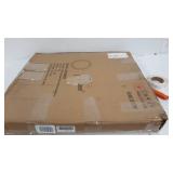 Glitzhome 28" Decorative Wall Mirrors Modern Deluxe Metal Round Wall Mirror with Golden Circle Ring Frame for Bedroom Bathroom Living Room Entryway