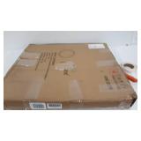 Glitzhome 28" Decorative Wall Mirrors Modern Deluxe Metal Round Wall Mirror with Golden Circle Ring Frame for Bedroom Bathroom Living Room Entryway