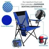 Kijaro Dual Lock Portable Camping and Sports Chair, Victoria Desert Orange
