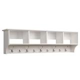 Prepac 60" Hanging Entryway Shelf, White, REP-075