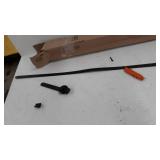 HomLux 8ft Double Cabinet Door Mini Barn Door Hardware Kits for Cabinet Doors - Smoothly and Quietly - Simple and Easy to Install J Shape Hangers