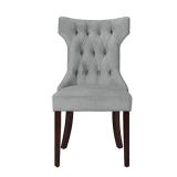 Dorel Living Clairborne Upholstered dining chair, set of 2, Gray