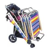 Rio Gear Deluxe Wonder Wheeler Folding Utility and Beach Cart, Navy