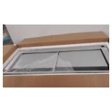 Convenience Concepts Gold Coast Mirror Coffee Table with Two Drawers, Mirror / Silver Frame