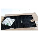 Dog Crate 1536DDU MidWest ICrate 36 Inches Double Door Folding Metal Dog Crate w/ Divider Panel, Floor Protecting Feet & Leak Proof Dog Tray Intermediate Dog Breed, Black