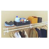 ClosetMaid 5632 Super Slide Ventilated Shelf Kit With Closet Rod, 6