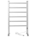 Heat Rails PA002T Towel Warmer Drying Rack with Timer, Brushed Chrome Color