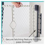 Toddleroo by North States Superyard 6 Panel Baby Play Yard/Barrier with Wall Mount Kit: Create a safe play area or extra wide baby gate anywhere. 38.5" - 201" wide, 18.5 ft. enclosure (26" tall, Gray)