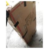 Roundhill Furniture Athens Contemporary Replicated Wood Shelf Coffee Table in Black Finish