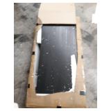 Roundhill Furniture Athens Contemporary Replicated Wood Shelf Coffee Table in Black Finish