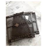 North States Mypet Petyard Passage: 4, 6 or 8 panel pet enclosure with lockable pet door. Freestanding. 7 sq. ft to 34.4 sq. ft. (26" tall)