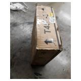 Signature Design by Ashley Aldwin Farmhouse Square End Table with Crossbuck Details, Light Brown