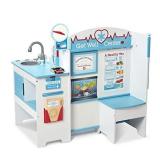 Melissa & Doug Wooden Get Well Doctor Activity Center - Waiting Room, Exam Room, Check-In Area