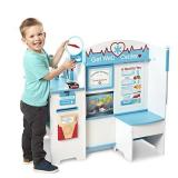 Melissa & Doug Wooden Get Well Doctor Activity Center - Waiting Room, Exam Room, Check-In Area