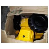 rolly toys CAT Construction Pedal Tractor: Backhoe Loader (Front Loader and Excavator/Digger), Youth Ages 3+ , Yellow