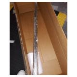 Zenna Home NeverRust Rustproof Aluminum Tension Mount Curved Shower Rod, Chrome