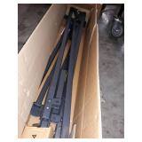 Olee Sleep 7 Inch Dura Metal Compact Steel Bed Frame, Adjustable for Full Queen King, Tool Free, Easy Assembly, Non Slip for Mattress & Box Spring, Black