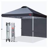 MASTERCANOPY Pop Up Canopy Tent Instant Shelter Beach Canopy with 1 Sidewall(10