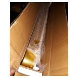 Modern Gold Bathroom Mirror for Wall 22"x30", Large Rounded Rectangular Mirror with Corner Deep Design, Vertical or Horizontal Hanging Metal Frame Mirror, Wall Mirrors for Bedroom, Living Room