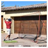 GoSports Golf Practice Hitting Net | Huge 10 x 7feet Personal Driving Range For Indoor or Outdoor Use | Designed By Golfers for Golfers