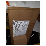 V-inspire Art, 24x48 Inch Hand Painted 3D White Flowers Wall Art Abstract Canvas Oil Paintings Wall Decorations for Living room Dining room Bedroom Artwork for Home Walls