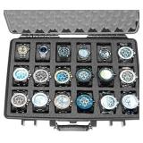 Case Club 18 Watch Pre-Cut Waterproof Travel Case (Updated Gen-2)