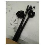 Zenna Home NeverRust Rustproof Aluminum Tension Mount Curved Shower Rod, 50"-72", Oil Rubbed Bronze