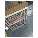 Toddleroo by North States 50" Wide Extra Wide Wire Mesh Baby Gate: Installs in Extra Wide Opening in Seconds Without damaging Wall. Pressure Mount. Fits 29.5"-50" Wide (32" Tall, Sustainable Hardwood)