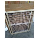 Toddleroo by North States 50" Wide Extra Wide Wire Mesh Baby Gate: Installs in Extra Wide Opening in Seconds Without damaging Wall. Pressure Mount. Fits 29.5"-50" Wide (32" Tall, Sustainable Hardwood)