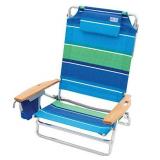 Rio Beach Big Kahuna Extra Large Folding Beach Chair - Stripe, 9.5"