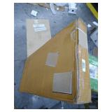 Amazon Basics Modern 5-Tier Ladder Bookshelf Organizer, Solid Rubberwood Frame - White